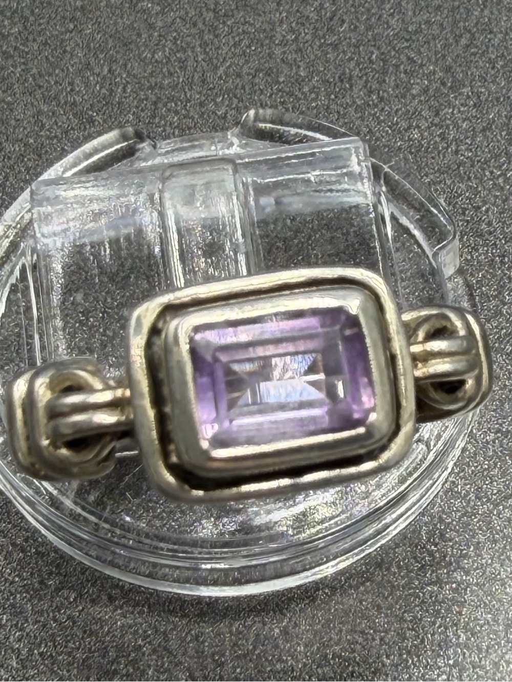 Silpada 925 sterling ring Amethyst size 7 Misty Morning #8STR